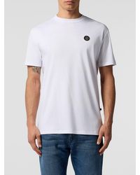 Billionaire - Cotton Jersey Crewneck T-Shirt With Applied Logo Patch - Lyst