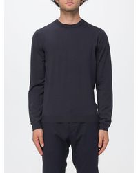 Zanone - Crewneck Wool Blend Jumper With Long Sleeves And Ribbed Trims - Lyst