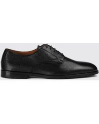 Doucal's - Classic Deer Leather Derby Shoes With Leather And Rubber Sole - Lyst