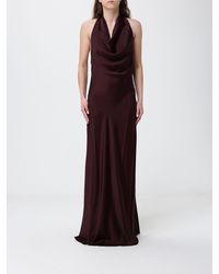 Liu Jo - Long Satin Dress - Lyst