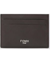 Fendi - Portacarte Di Credito Slim Shadow Ff - Lyst