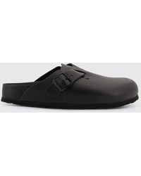 Birkenstock - Boston Natural Grain Leather Mules - Lyst