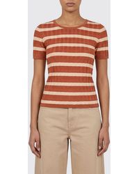 Roberto Collina - Striped Viscose Knit Sweater - Lyst