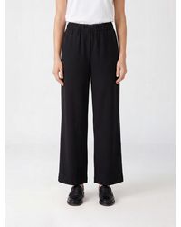 Fabiana Filippi - High-Waisted Viscose Blend Palazzo Pants With Monili - Lyst