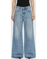DIESEL - D-Sire Wide-Leg Cotton Jeans - Lyst