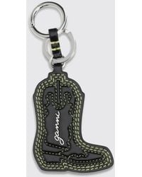Ganni - Boot Recycled Leather Keychain - Lyst