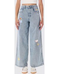 adidas Originals - High-Waisted Wide-Leg Jeans - Lyst