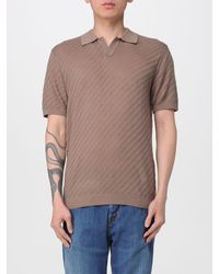Emporio Armani - Knitted Polo Shirt - Lyst