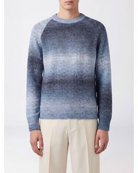 Les Deux - Abstract Pattern Acrylic Blend Crewneck Jumper With Ribbed Trims - Lyst