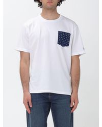 MC2 Saint Barth - Cotton T-Shirt With Patch Pocket - Lyst