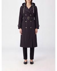 Herno - Double-Breasted Water-Repellent Cotton Trench Coat With Removable Hood - Lyst