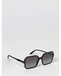 Vogue - Rectangular Acetate Sunglasses With Printed Logo On The Temples - Lyst