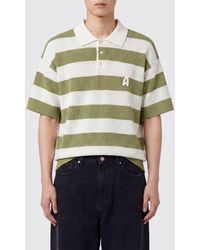 Ami Paris - Polo De Algodón A Rayas Con Logo - Lyst