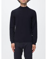 Zanone - Crew Neck Wool Blend Jumper With Long Sleeves - Lyst