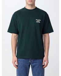 Drole de Monsieur - Cotton T-Shirt With Logo Print And Dropped Shoulders - Lyst