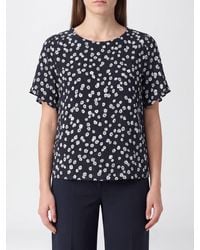 Isabel Marant - Floral Print Silk-Blend Short-Sleeve Blouse - Lyst