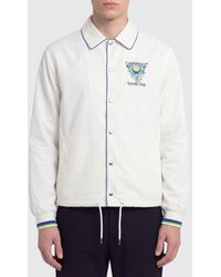 CASABLANCA - Printed Polyester Shirt Jacket - Lyst