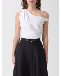 Elisabetta Franchi - Draped Bodysuit - Lyst