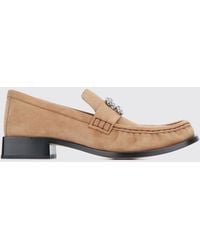 Roger Vivier - Viv' Rangers Suede Loafers With Jewelled Buckle - Lyst
