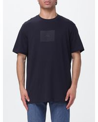 ARMANI EXCHANGE - Crew Neck Cotton T-Shirt With Logo - Lyst