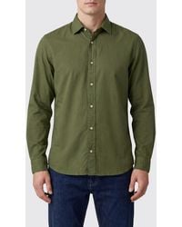 Boglioli - Slim Fit Long-Sleeve Cotton Shirt With French Collar - Lyst