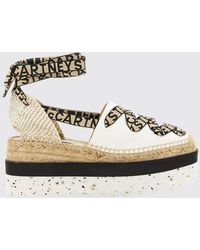 Stella McCartney - Gaia Organic Cotton Canvas Wedge Espadrilles - Lyst