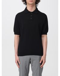 Zanone - Cotton Knit Polo Shirt - Lyst