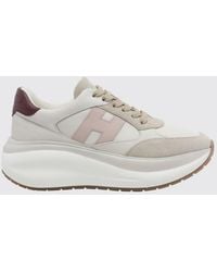 Hogan - Maxi I Active Leather And Suede Trainers With H Logo And Chunky Sole - Lyst