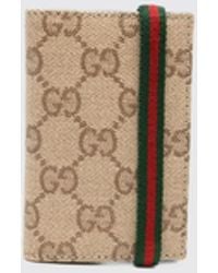 Gucci - Faltkartenetui Aus Gg Supreme Canvas Mit Webstreifen-Detail - Lyst
