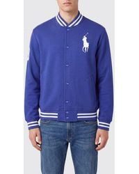 Polo Ralph Lauren - Cotton-Blend Bomber Jacket With Embroidered Pony Logo - Lyst