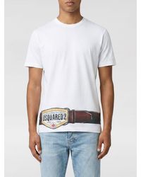 DSquared² - Camiseta De Algodón Con Logo Estampado - Lyst