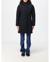 Save The Duck - Leyla Slim Knee-Length Puffer Jacket With Hood - Lyst