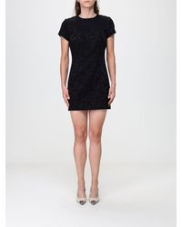 Saint Laurent - Floral Print Cotton Blend Mini Sheath Dress - Lyst