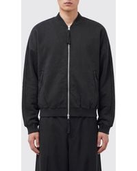 Thom Krom - Cotton Blend Bomber Jacket With Two-Way Zip And Slant Pockets - Lyst