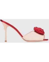 Roger Vivier - Rose Vivier Satin Mules With Stiletto High Heel - Lyst