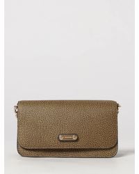 Borbonese - Zweifarbige Urban Mini-Crossbody-Tasche Mit Klappenverschluss - Lyst