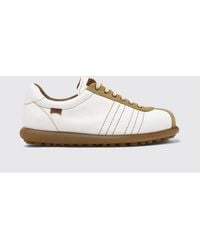 Camper - Pelotas Vegetable-Tanned Leather And Suede Sneakers - Lyst