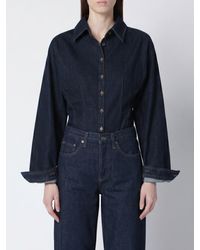 Agolde - Slim Fit Cotton Shirt With A Classic Collar - Lyst