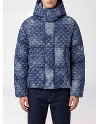 DSquared² - Quilted Down Jacket With Hood And Monogram Print - Lyst