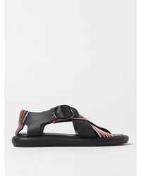 Paul Smith - Leather Sandals With Multicolored Straps - Lyst