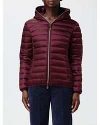 Save The Duck - Short Nylon Puffer Jacket With Hood And Thermoplume Padding - Lyst