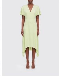 Stella McCartney - Asymmetric Satin Dress - Lyst