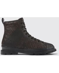 Camper - Brutus Ankle Boots In Used Effect Leather - Lyst
