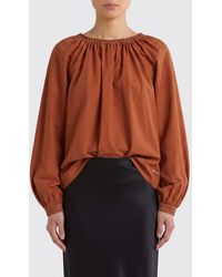 Marni - Cotton Long-Sleeved Blouse With Crew Neck - Lyst