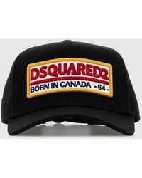 DSquared² - Baumwoll-Twill-Kappe Mit Logo - Lyst