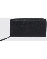 Maison Margiela - Grained Leather Continental Zip-Around Wallet - Lyst