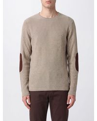 MM6 by Maison Margiela - Cotton And Wool Blend Crewneck Jumper With Patch - Lyst