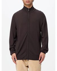 Canali - Wool Cardigan Jumper With Turtleneck And Zip Closure - Lyst