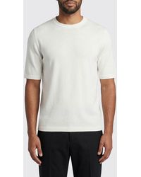 Lardini - Cotton And Linen T-Shirt - Lyst