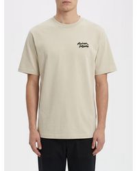 Maison Kitsuné - Maison Kitsun&Eacute Cotton T-Shirt With Logo - Lyst